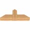 Ekena Millwork Portland Timber Gable Bracket, Western Red Cedar, 36"W x 15"H x 5 1/2"D x 5 1/2"F, 10/12 Pitch GBW036X15X0606POR00SWR - alternate 2